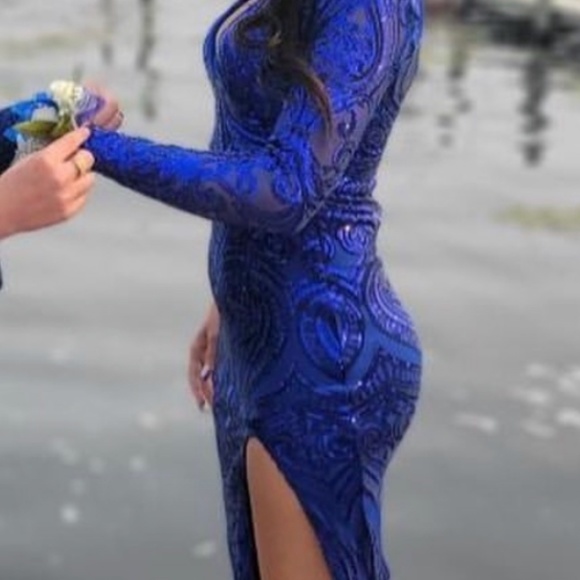 Blue Prom Dress - Picture 6 of 6